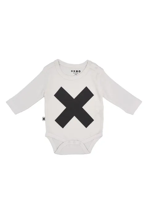 BASIC BABY BODY with X WHITE | OX Basic