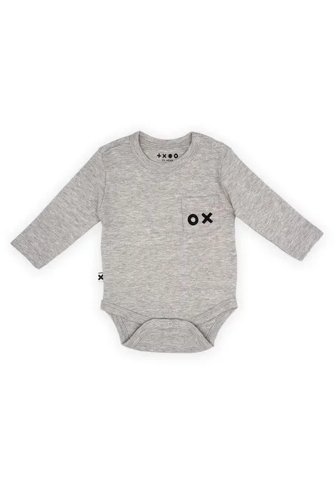 BASIC BABY POCKET BODY GRAY MELANGE | OX Basic
