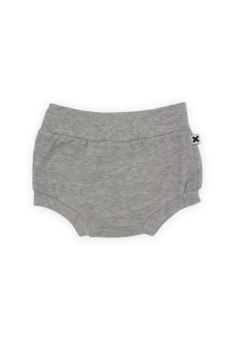 BABY BLOOMERS with X on the BACK GRAY MELANGE | OX Basic