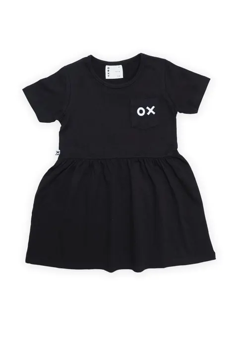 BASIC DRESS SHORT SLEEVE – BLACK | OX Basic -50%