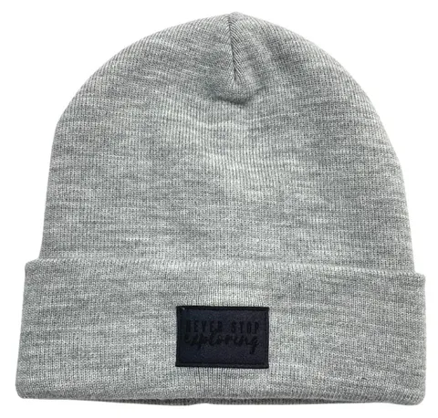 Czapka 268-22 BEANIE "NEVER STOP EXPLORING" / GRAY