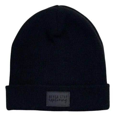 Czapka 271-22 BEANIE "NEVER STOP EXPLORING" / BLACK