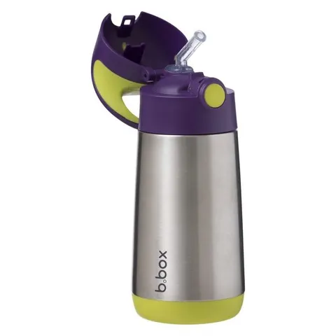 Stalowy bidon termiczny ze słomką 350 ml PASSION SPLASH | b.box