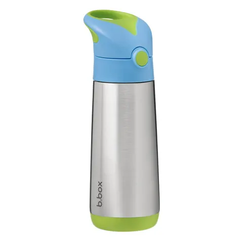 Stalowy bidon termiczny ze słomką 500 ml OCEAN BREEZE ( nowy WIĘKSZY model ) | b.box