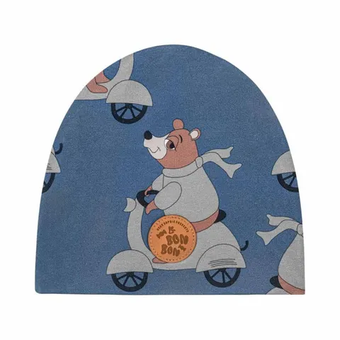 Czapka MOTOMIŚ NIEBIESKI - MOTOBEAR BLUE / BEANIE
