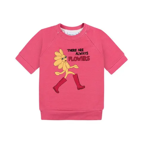 Bluza krótki rękaw WĘDROWIEC RÓŻ - WALKER PINK / SHORT SLEEVE SWEATSHIRT