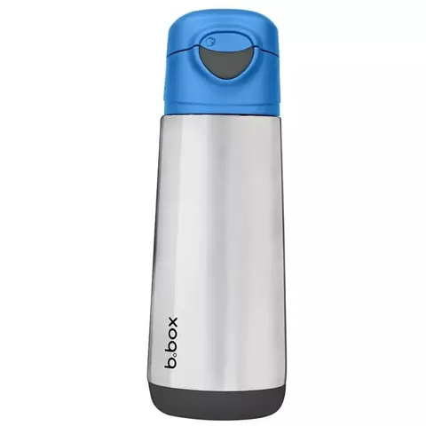 Stalowy bidon termiczny z ustnikiem sportowym 500 ml BLUE SLATE | b.box