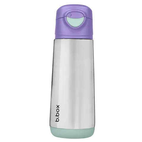 Stalowy bidon termiczny z ustnikiem sportowym 500 ml LILAC POP | b.box