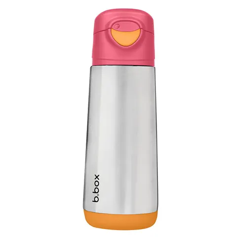 Stalowy bidon termiczny z ustnikiem sportowym 500 ml STRAWBERRY SHAKE | b.box