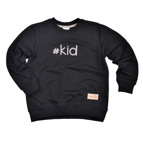 Bluza Sweatshirt BLACK dziecięca #kid | TUSS family