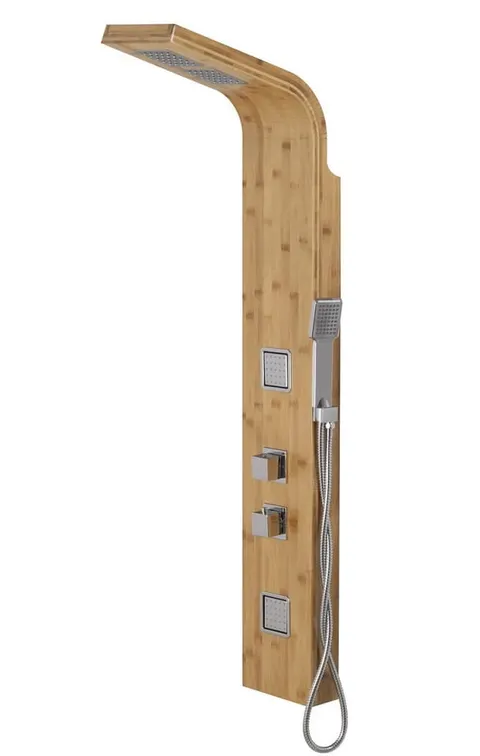 Panel prysznicowy Corsan BAO Termostat Drewno bambusowe