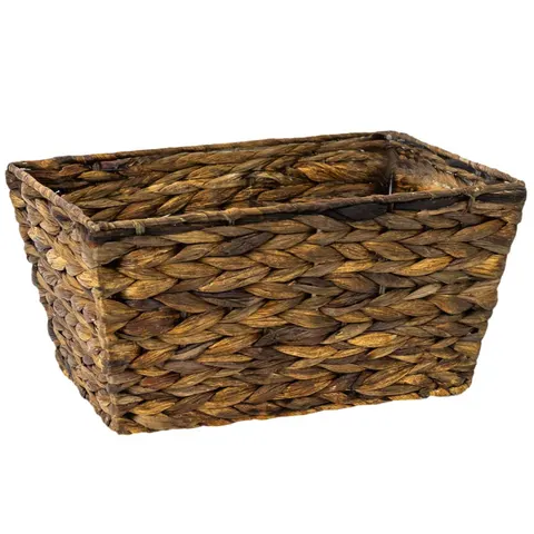 Corsan - Koszyk z hiacyntu wodnego 715S 30x20x15 cm, kolor brązowy