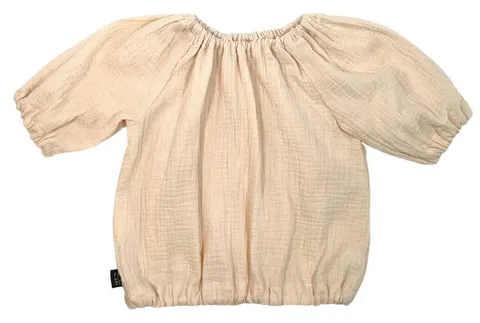 Bluzka 018-23 MUSLIN BLOUSE / CREAMY - GOTS
