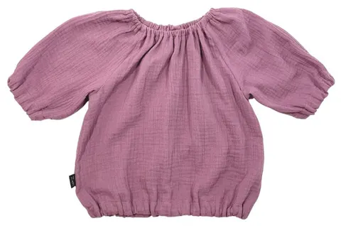 Bluzka 019-23 MUSLIN BLOUSE / BERRY COLOR - GOTS