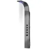 Panel prysznicowy Corsan SAMSARA LED stalowy gunmetal termostat