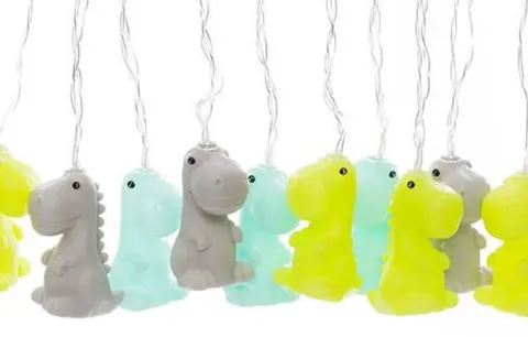 Lampka nocna Girlanda DINOZAURY na baterie | Dhink