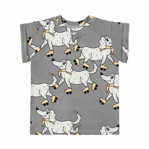 T-Shirt WROTKI SZARE - ROLLER GREY T-SHIRT