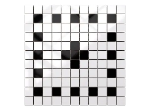 MOZAIKA CERAMICZNA Geometric® 16 CZARNA BIAŁA