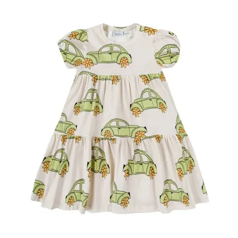 Sukienka bufiasta GARBUS JASNY - BEETLE LIGHT / PUFF DRESS