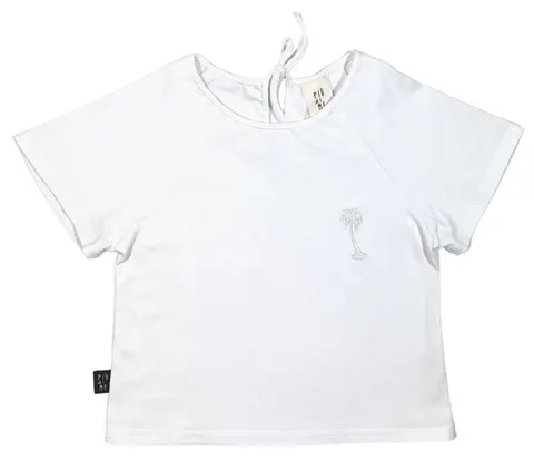 Koszulka 015-23 T-SHIRT WHITE / PALM - GOTS