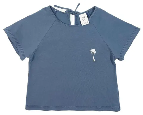 Koszulka 016-23 T-SHIRT NAVY / PALM - GOTS