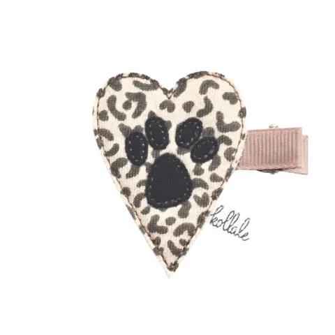 Spinka with love BAWEŁNIANE SERCE Z ŁAPĄ GEPARD standard