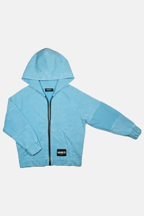 Bluza na zamek z kapturem BLUE SKY PANEL HOODIE 2.0