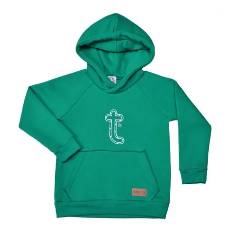 Bluza z kapturem hoodie GREEN "t" (mama&dziecko)