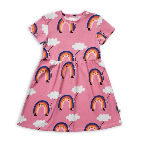 Sukienka RAINBOW ON PINK CLASSIC eS DRESS
