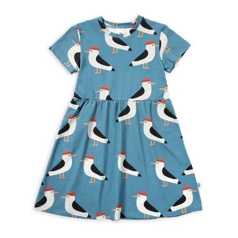 Sukienka SEAGULL ON TURQUOISE CLASSIC eS DRESS