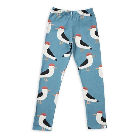 Legginsy SEAGULL ON TURQUOISE LEGGINS
