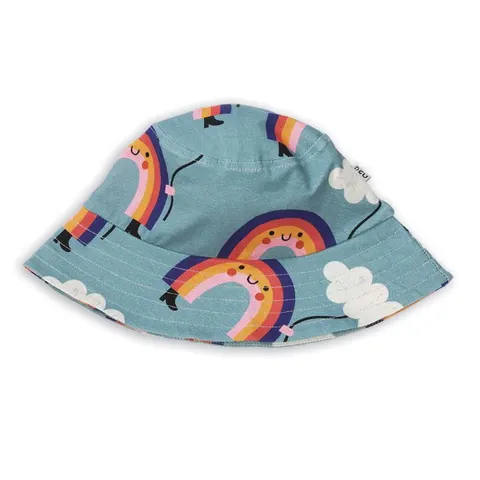 Kapelusz RAINBOW ON BLUE BUCKET HAT