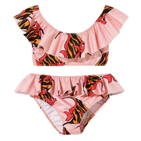 Dwuczęściowy strój kąpielowy UV Two-Piece Bikini PINK fish