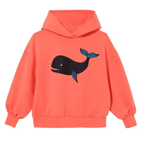 Bluza Oversized Hoodie ORANGE whale