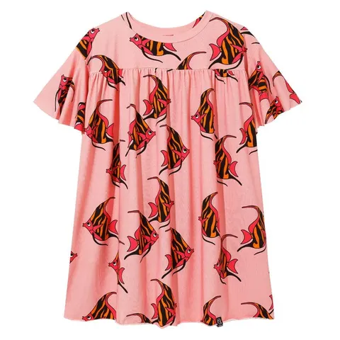 Sukienka Chill Dress PINK orange-pink fish