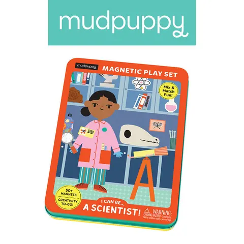 Mudpuppy 4 lata+ Magnetyczne postacie Mogę zostać... naukowcem!