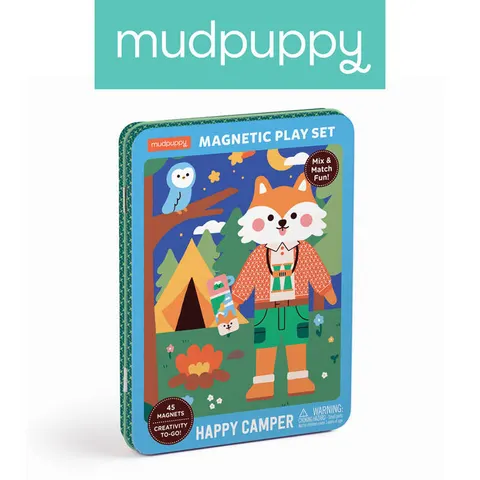 Mudpuppy 4 lata+ Magnetyczne postacie Wesoły biwak