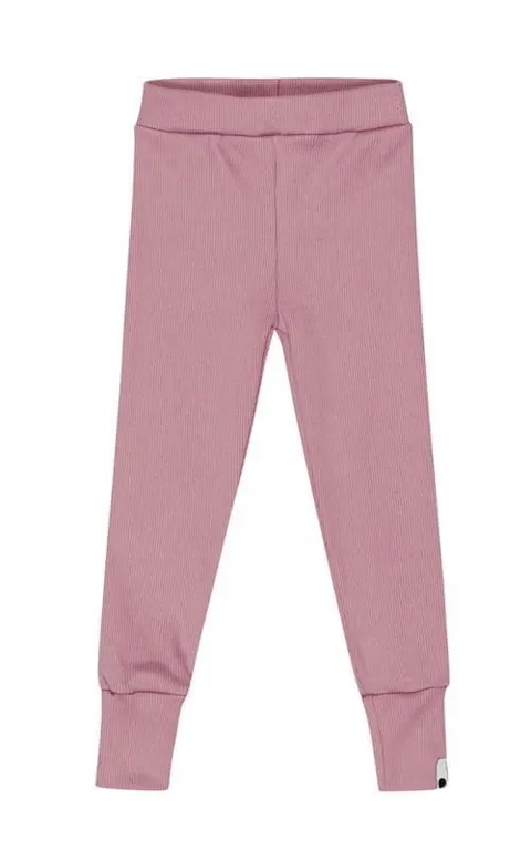 Legginsy Fit BRUDNY RÓŻ prążek