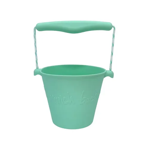 Scrunch 12 m+ Składane wiaderko Bucket MIĘTOWY do wody i piasku