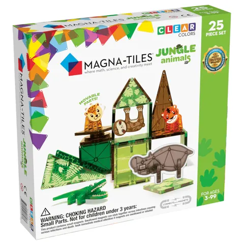 Magna Tiles klocki magnetyczne Jungle Animals 25 elementów