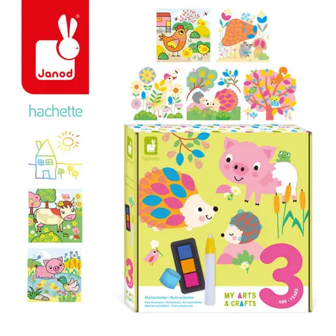 Multizestaw kreatywny 3-latka My arts & crafts 3 lata+ Janod J07746