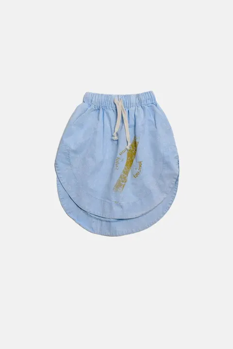 Spódniczka 400 SKIRT BLUE JOURNEY light blue