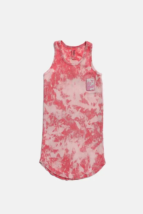 Sukienka 403 ACID PINK RIBB DRESS pink