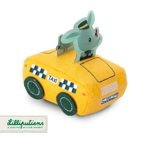 LILLIPUTIENS 18 m+ Miękkie auto z napędem pull-back Smok Joe