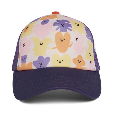 Czapka 54 cm ( 3-11 lat S ) FLOWERS KIDS CAP