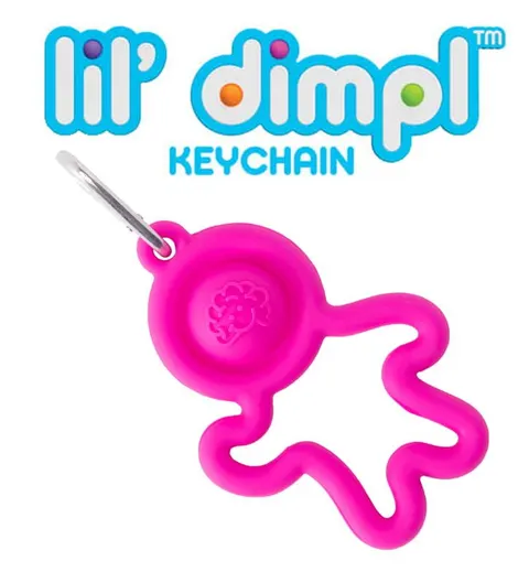 Breloczek Liliputek Różowy Bąbelki Dimpl 3 lata+ Fat Brain Toy Co FA349-2