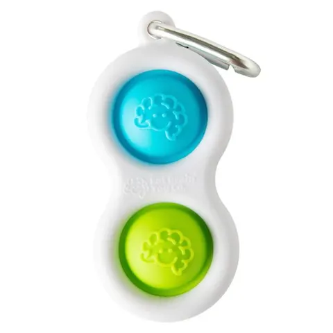 Breloczek Simpl Dimpl Bąbelki NIEBIESKO-ZIELONY Dimpl 3 lata+ Fat Brain Toy Co FA211-1