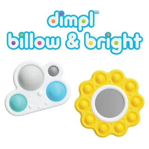 Bąbelki Dimpl Słoneczko i Chmurka 10 m+ Fat Brain Toy Co FA346-1