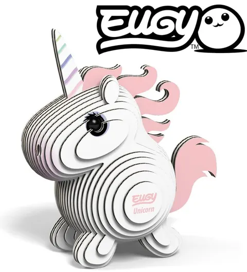 Eko Układanka 3D Jednorożec Różowy 6 lat+ Eugy EG_014