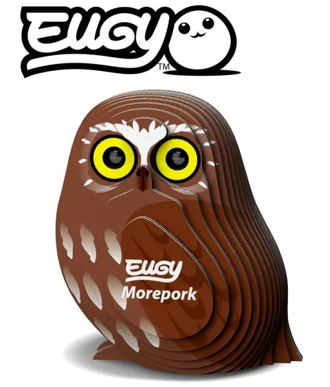 Eko Układanka 3D Sowa Ciemnolica 6 lat+ Eugy EG_036